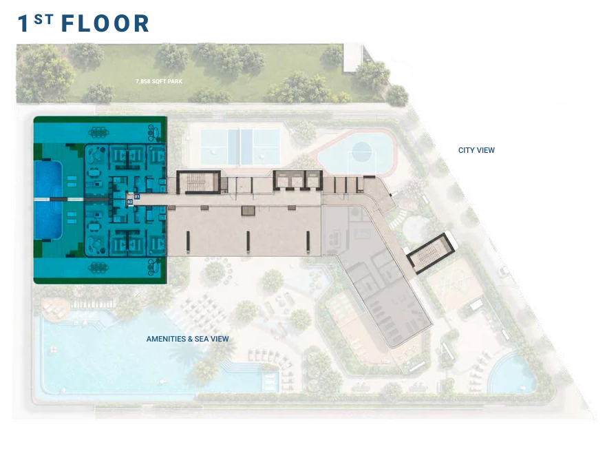 1st Floor key plan marking where this layout sits